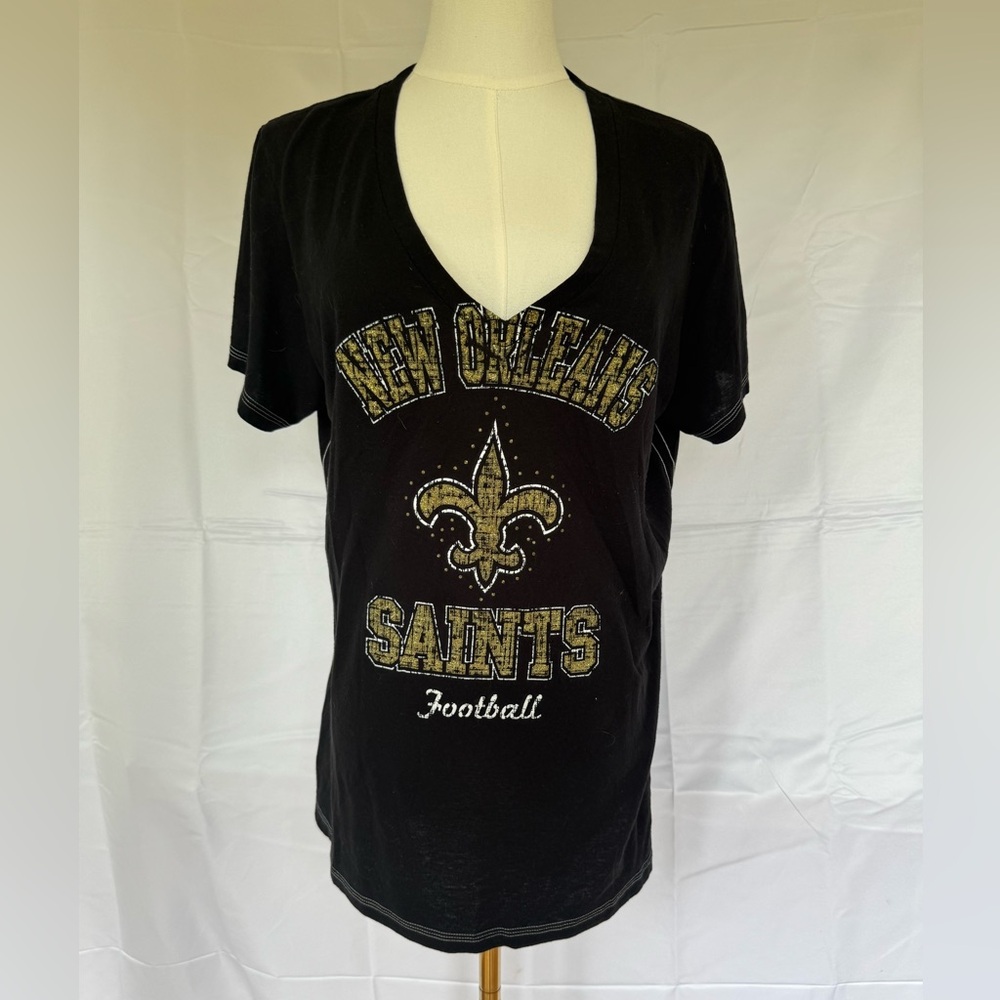 New Orleans saints Team Apparel Black Tee shirt